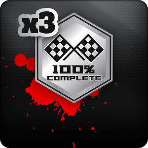 Retained races completed (x3)