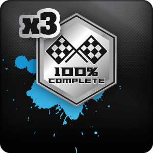 Retained races completed (x3)