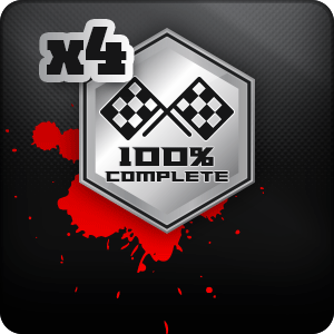 Retained races completed (x4)