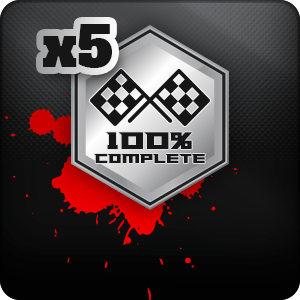 Retained races completed (x5)