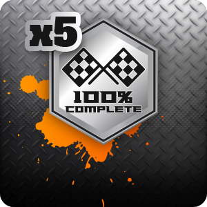 Retained races completed (x5)